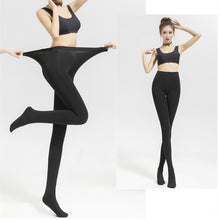 Load image into Gallery viewer, Women Tights Plus Size 120D Autumn Warm Winter Fleece Pantyhose High Waisted Stretchy
